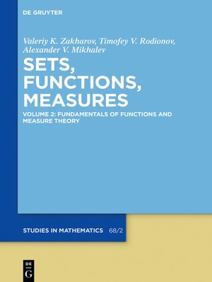 cover image of Fundamentals of Functions and Measure Theory